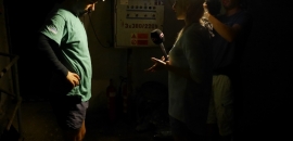 Reportáž o netopieroch pre RTVS v pivnici kláštora 